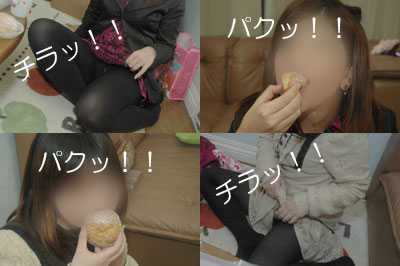 パンチラでパクリ